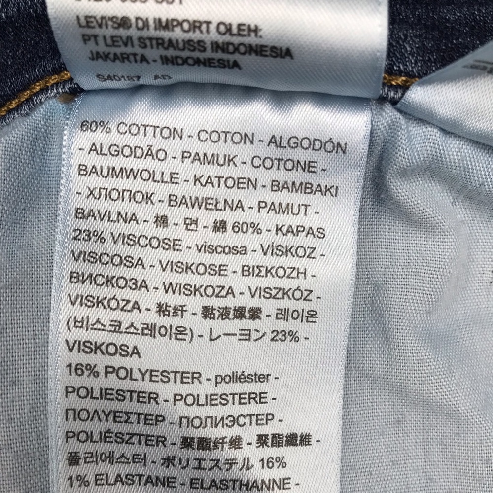 Levi’s 721 High-Rise Skinny 60% Cotton Women’s Jeans - 30 - Picture 12 of 17